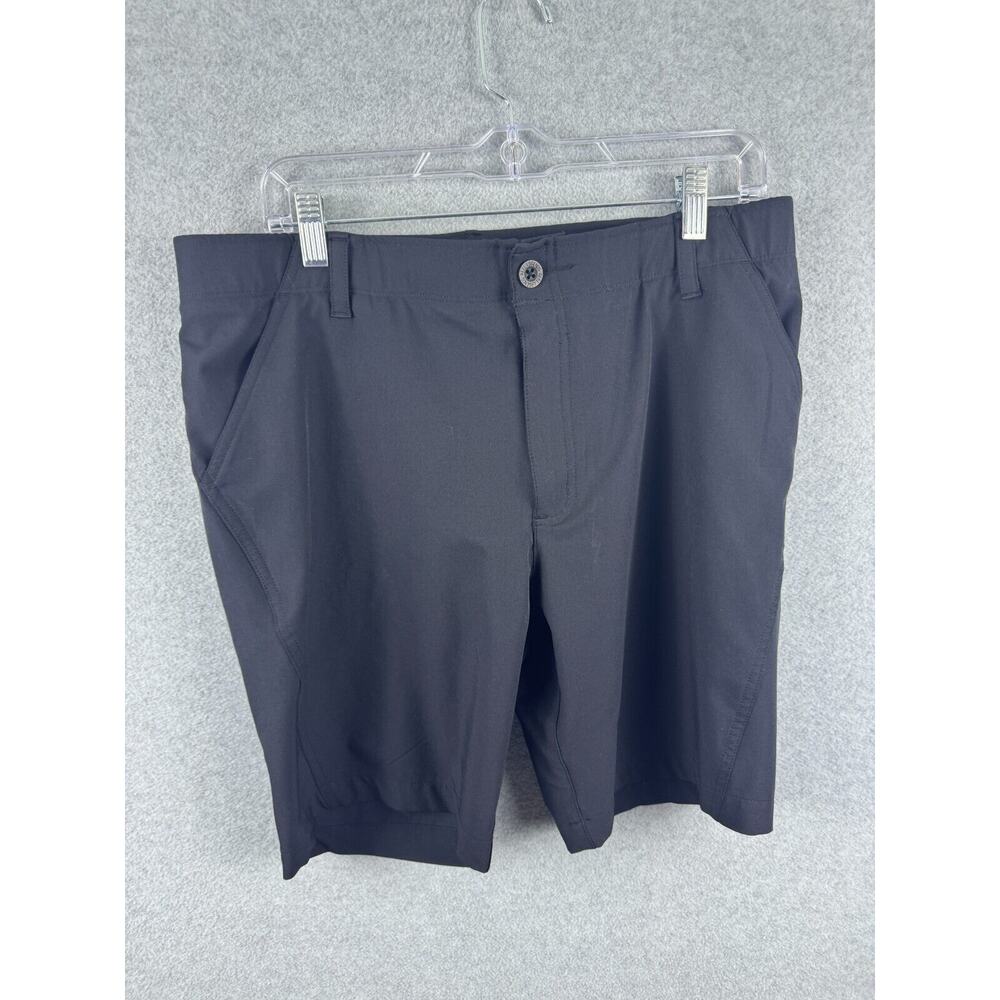 Reel Legends Women Size 12P Black Poly spandex Performance Shorts Preppy Outdoor